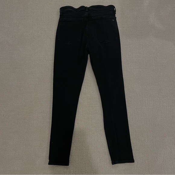 Rag & Bone Nina High Waist Ankle Skinny Distressed Black Jeans - Size 30, EUC - Picture 5 of 6